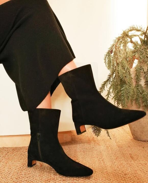 LOQ Shoes - LOQ Black Suede Ankle Boots Sz. 36 (US 5.5)